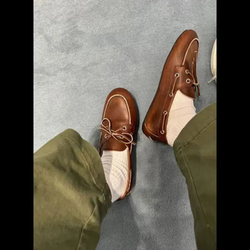 Soft Leather Slip-On Flats – Casual Women’s 2025