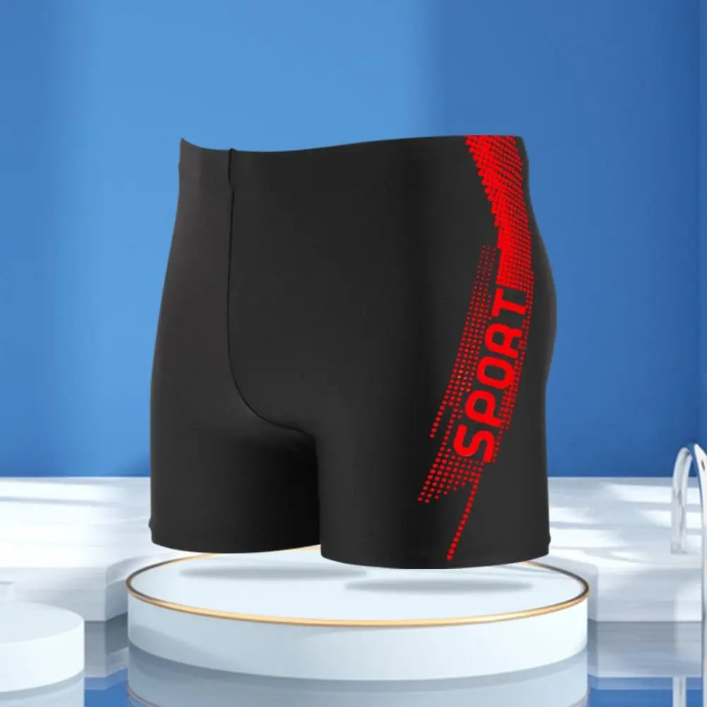 شورت سباحة رجالي مطبوع بمقاسات كبيرة