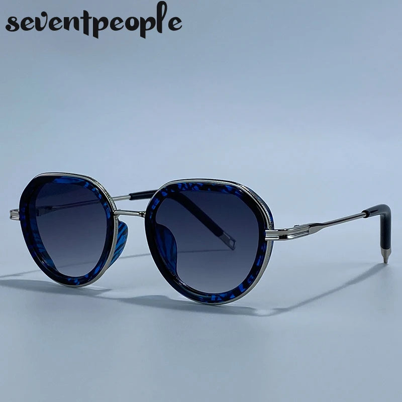 Vintage Round Metal Sunglasses