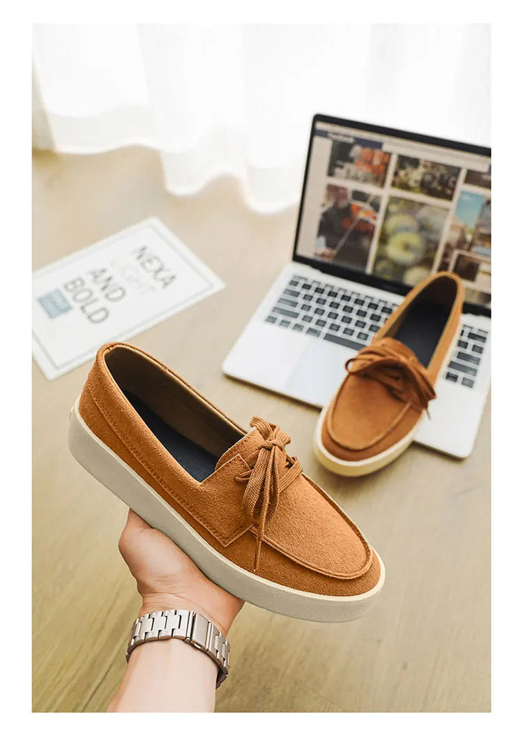 Men Suede Lightweight Driving Loafers