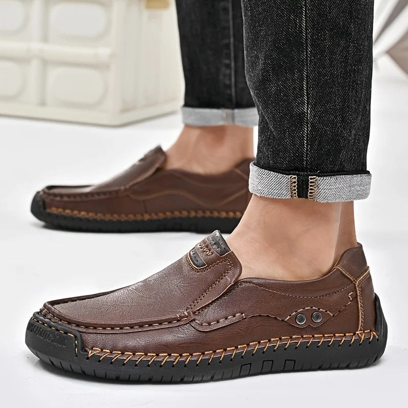 Men Comfortable Leather Business Loafers