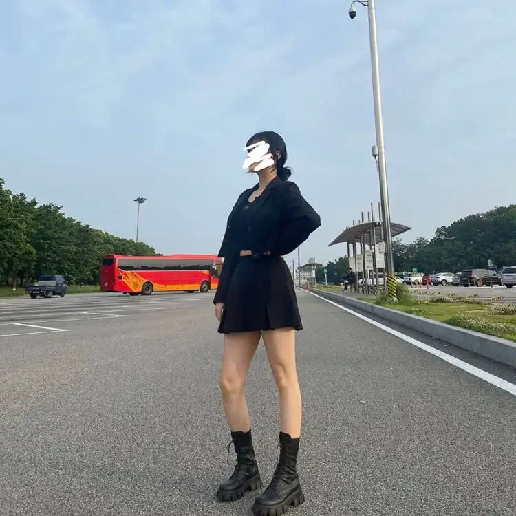 أحذية نسائية متوسطة الساق مقاومة للماء ومقاومة للمطر