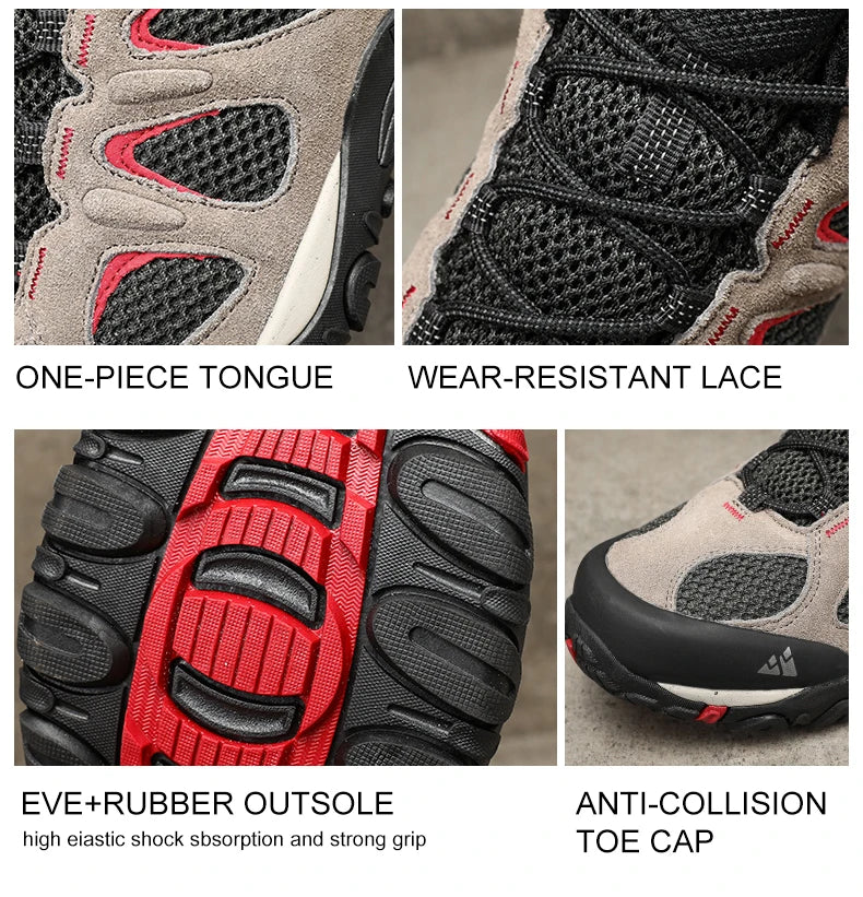 أحذية المشي لمسافات طويلة الخارجية القابلة للتنفس للرجال