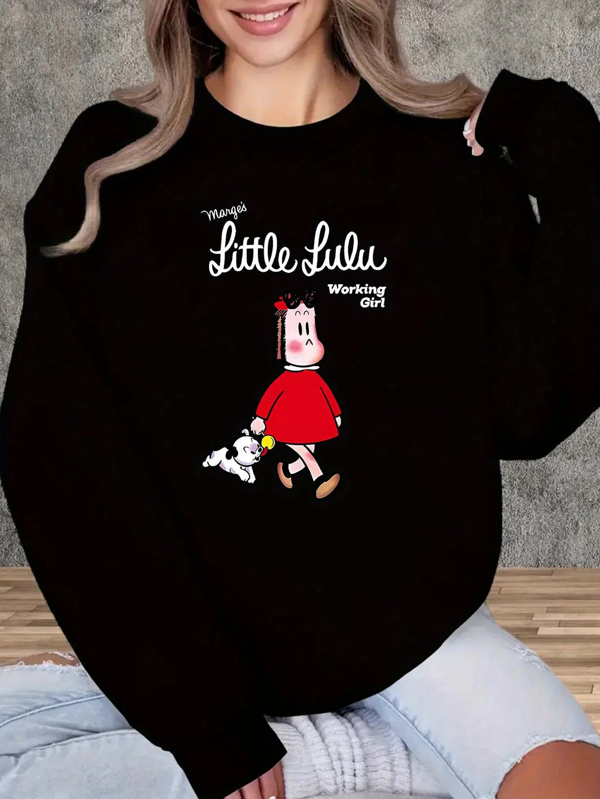 Work Girl Winter Sweatshirt