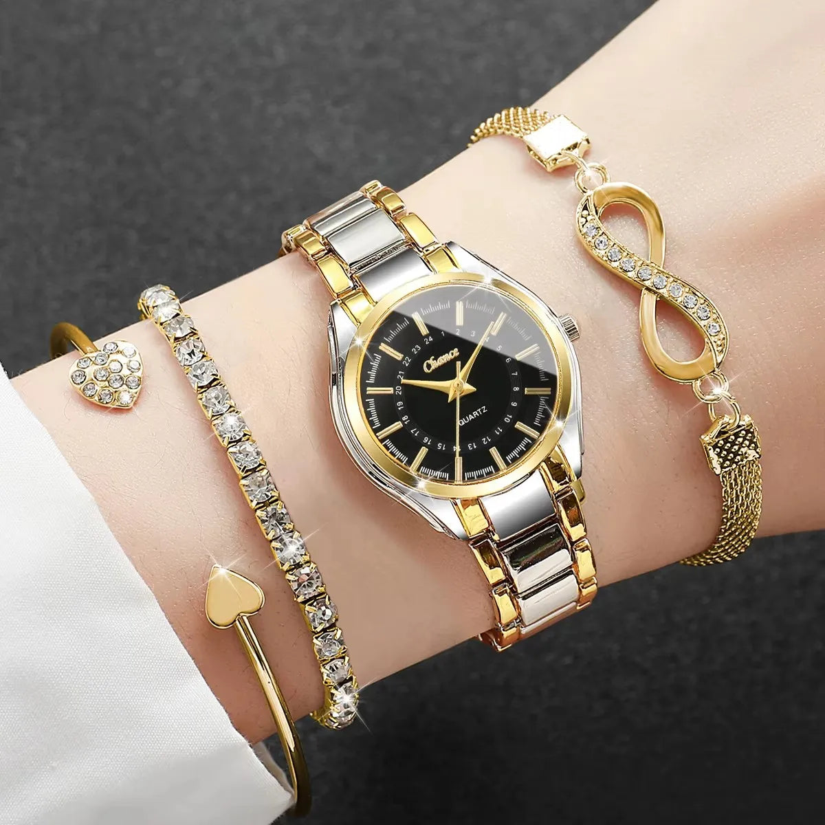 Victoria Crystal Watch Set