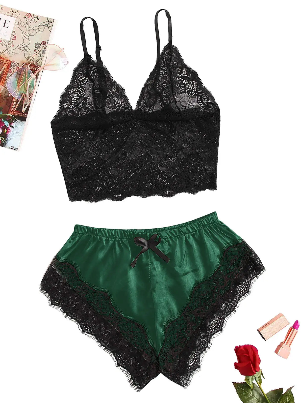 Bella Satin Cami Set