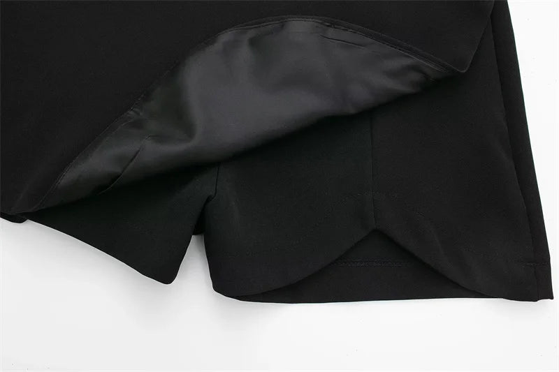 Women Asymmetrical Skort Shorts