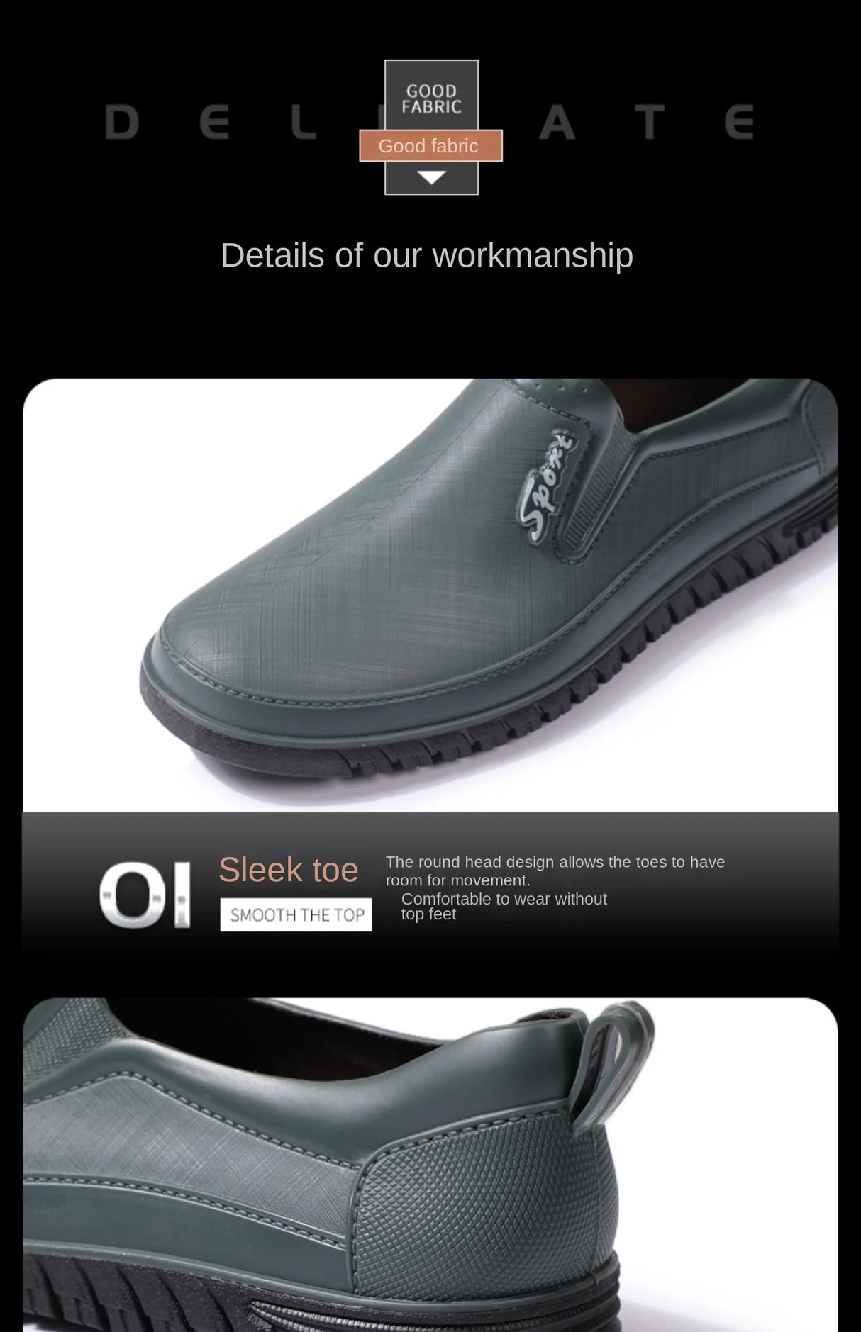 أحذية مطر رجالية منخفضة القطع