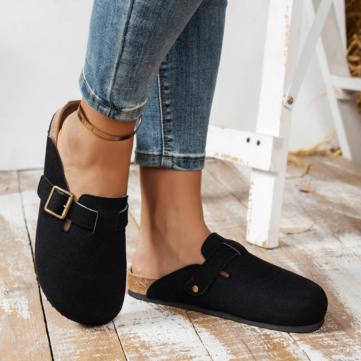 أحذية ثلج نسائية بكعب منخفض حتى منتصف الساق