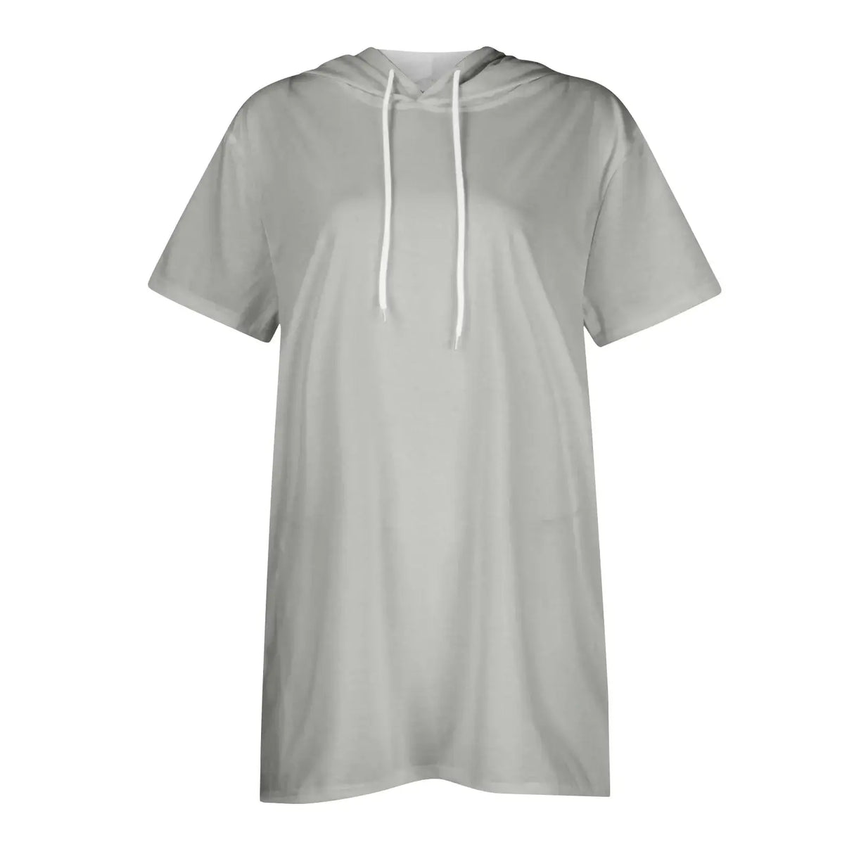 هودي نسائي كبير الحجم بأكمام قصيرة