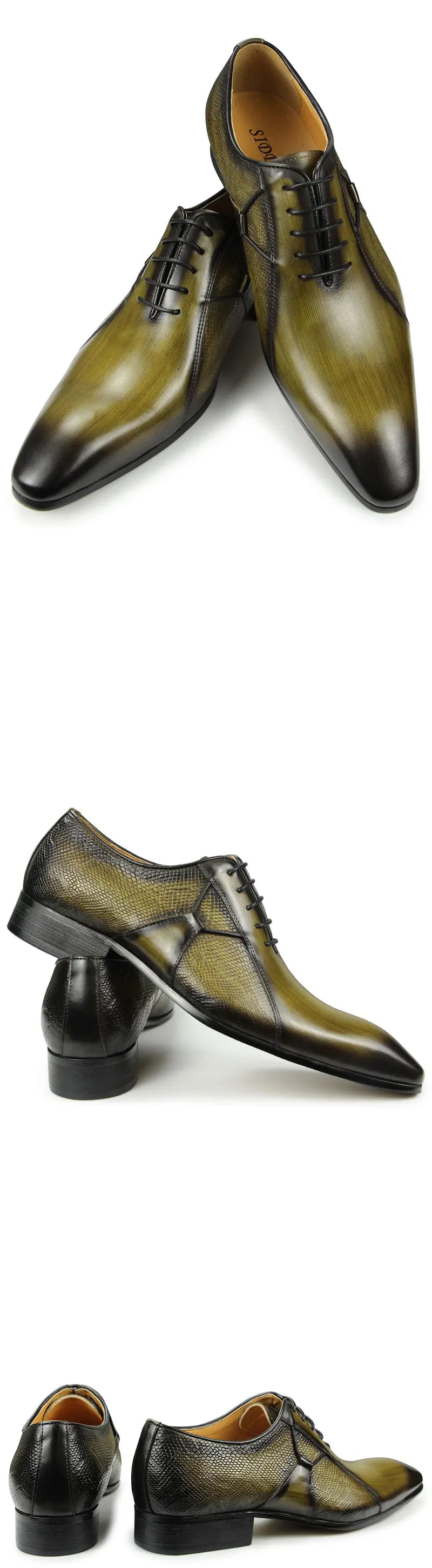 أحذية أوكسفورد جلدية للرجال - 2025