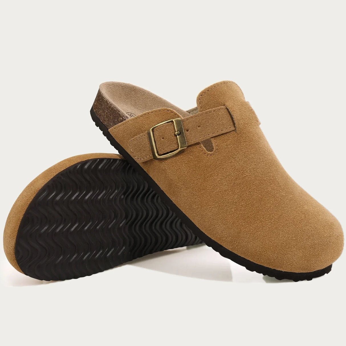 Men Suede Cork Mules