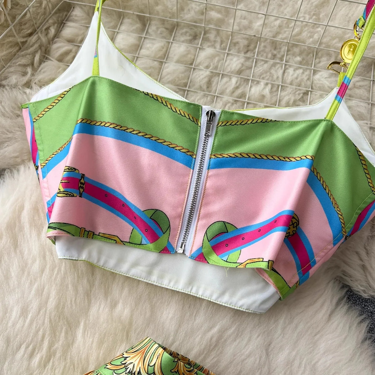 Women's Crop Top & Skirt Set