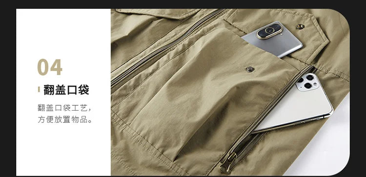 جاكيت صيفي رجالي بمقاسات كبيرة 2025