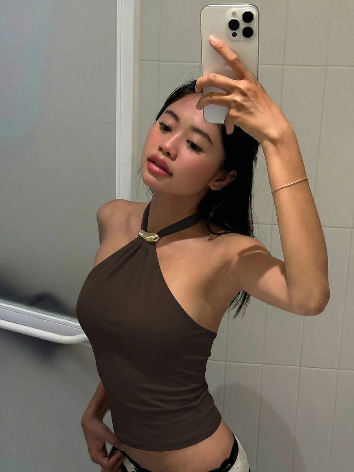 Women's Halter Crop Top