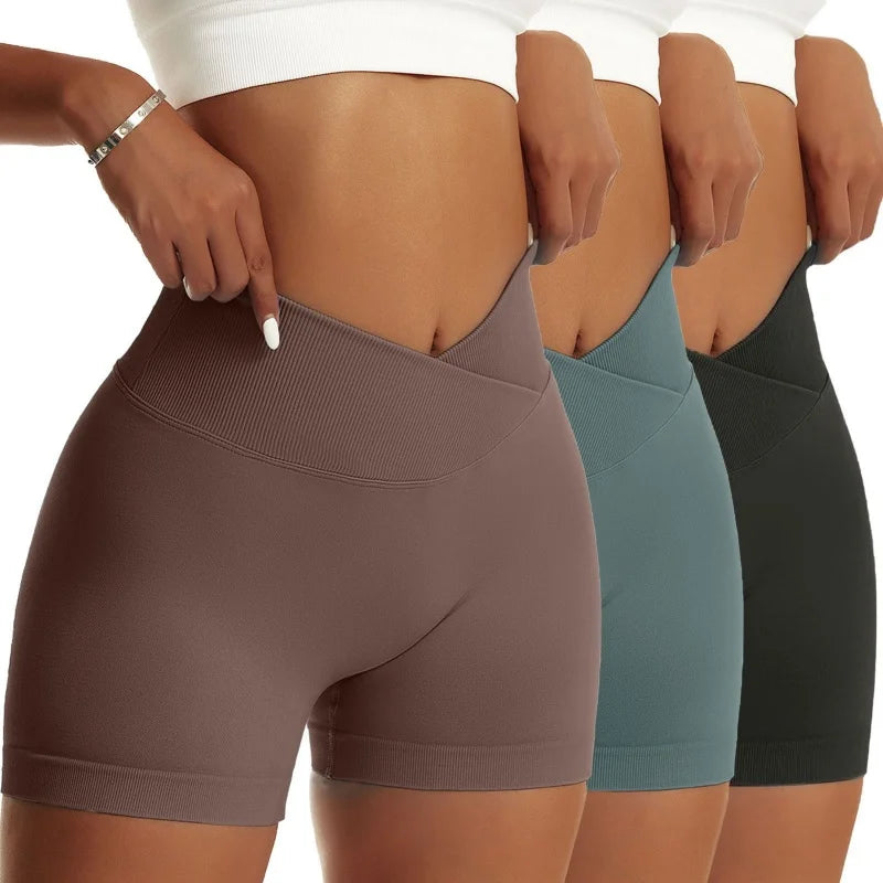 Women 3-Pack Scrunch Butt Biker Shorts