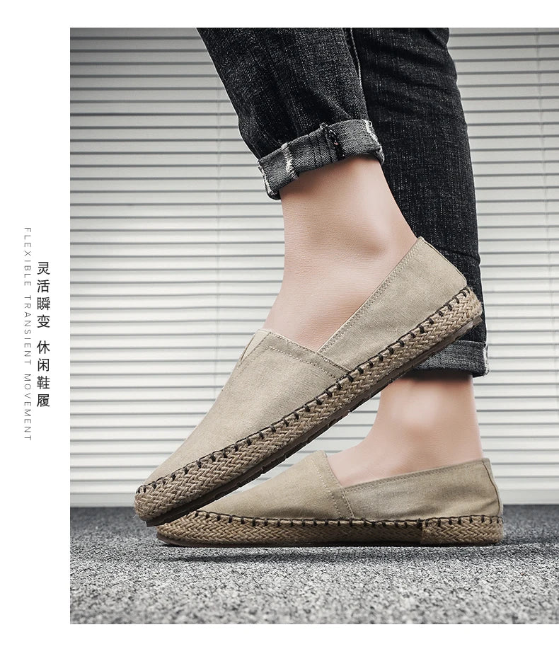LinenStep™ Men’s Casual Linen Sneakers