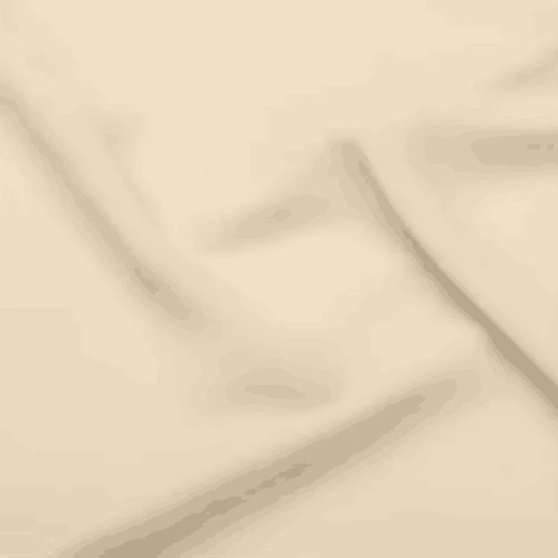 Close-up of beige satin fabric, showcasing smooth texture and subtle sheen, ideal for bridal gowns.