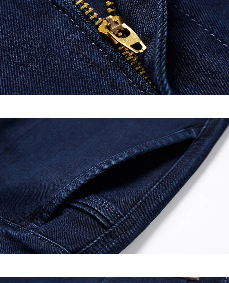 بنطلون جينز رجالي كلاسيكي مستقيم