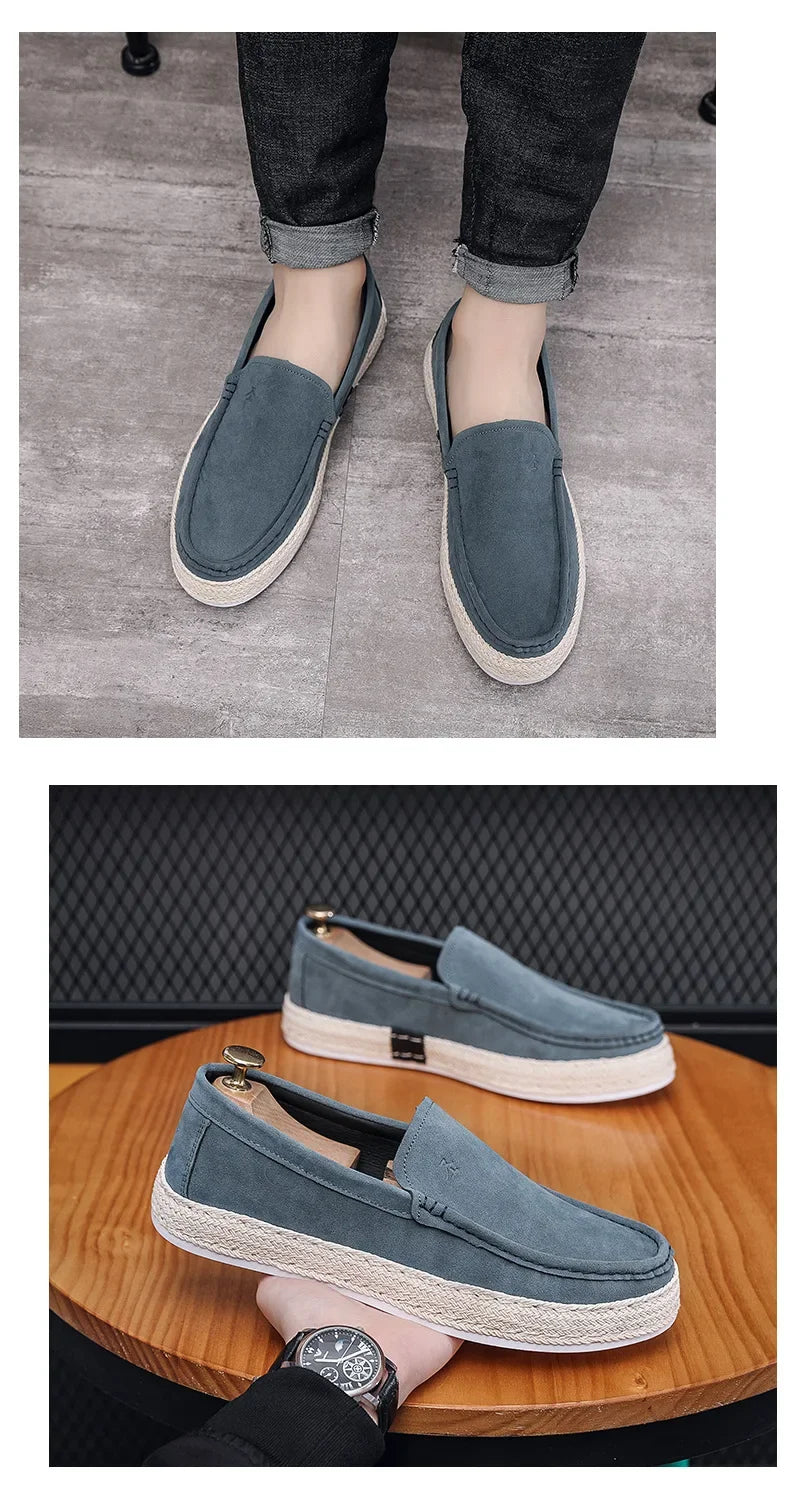 Men’s Suede Loafers Casual Flats