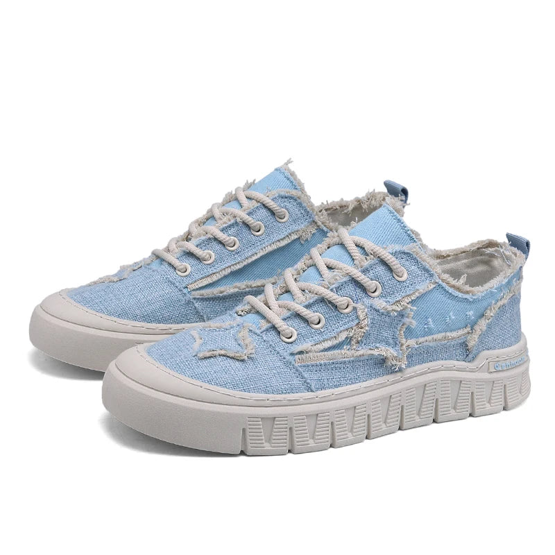 Men’s Canvas Flat Low-Top Shoes