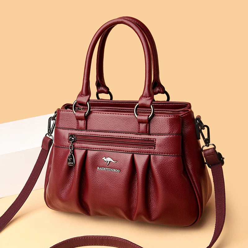 Triple Compartment Tote Bag