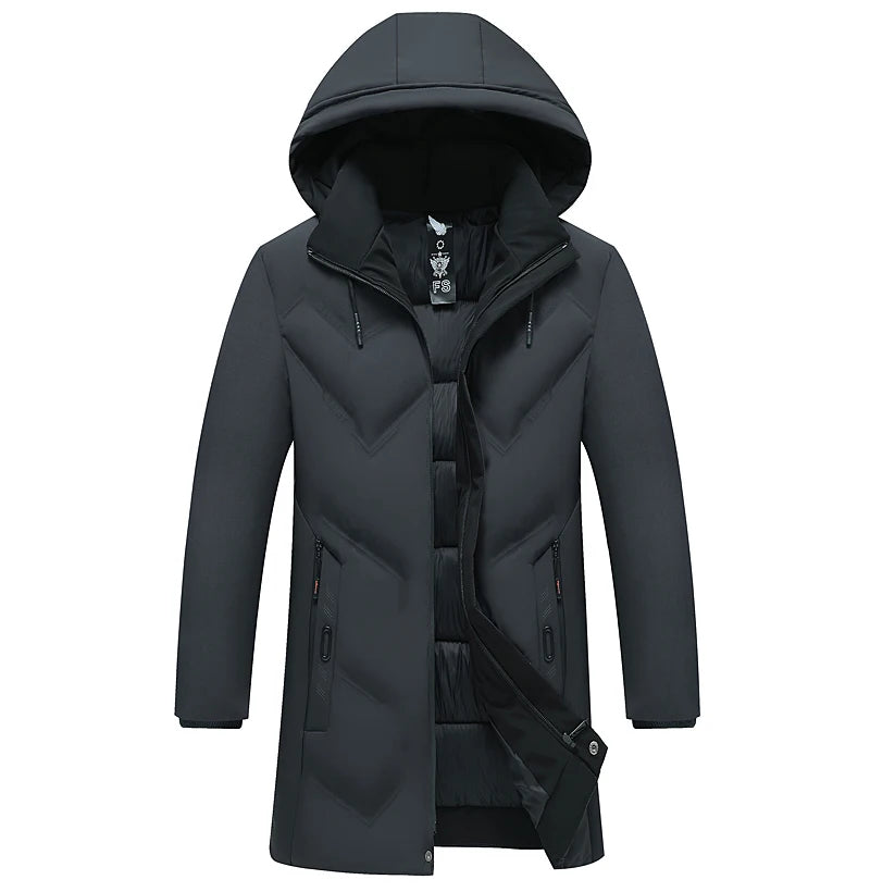 Men Thick Hooded Parka Jacket