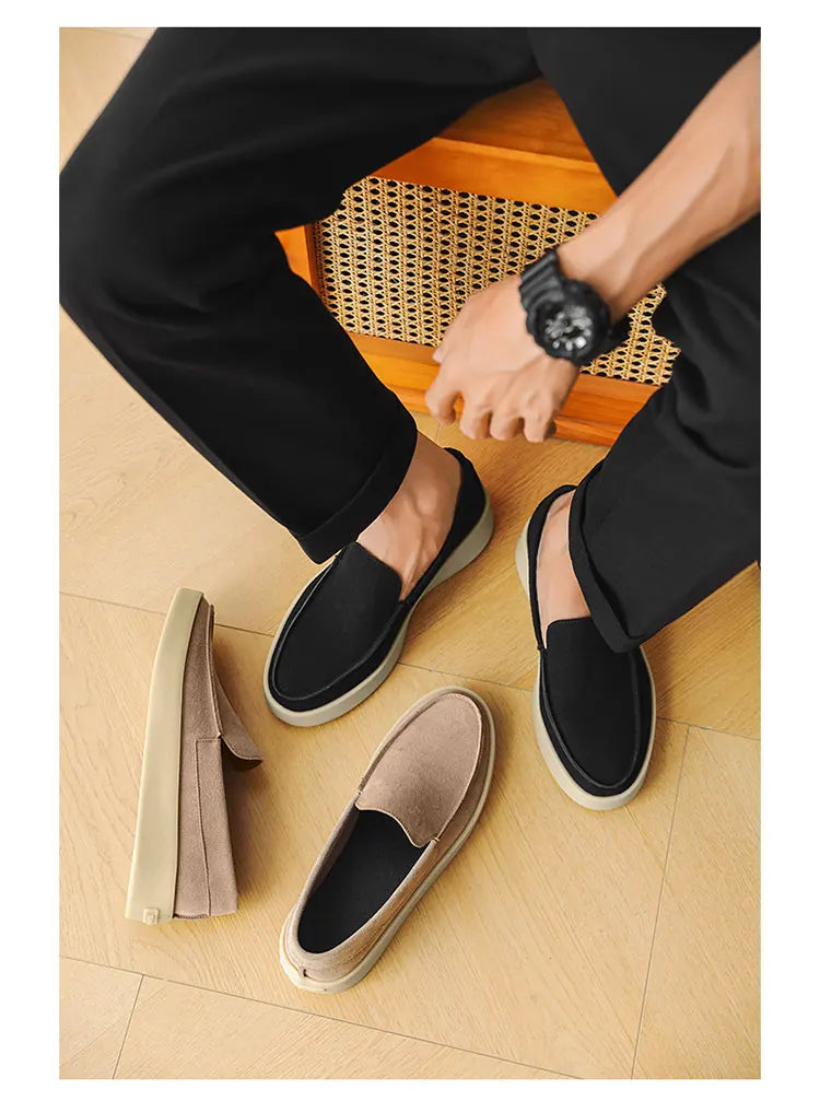 Men Suede Lightweight Driving Loafers