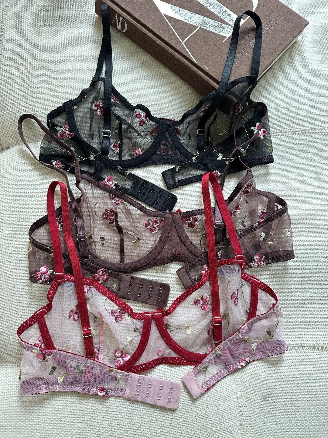 French Lace Push Up Bra Set