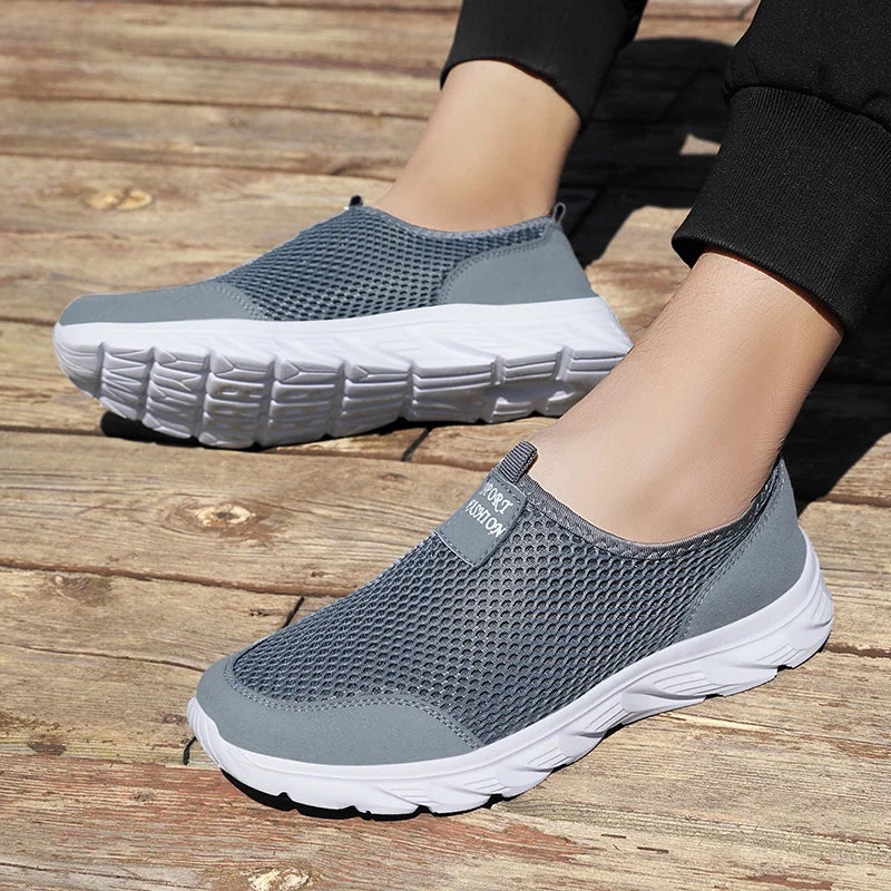 Men Breathable Mesh Walking Loafers