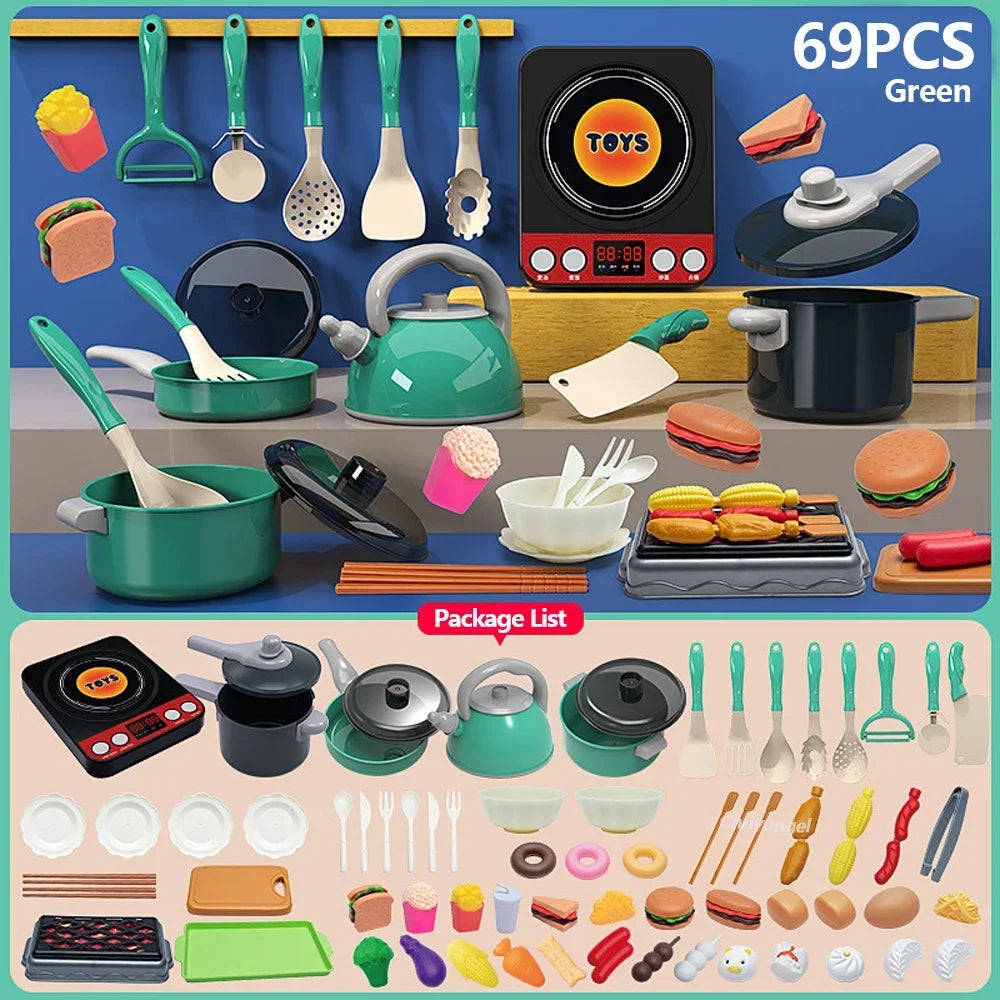 Kids Play Kitchen Accessories Set (92/69/59 PCS)