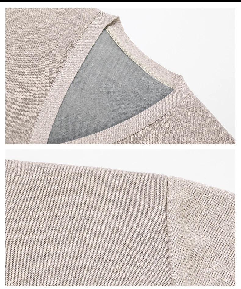 Men V-Neck Knit Cardigan