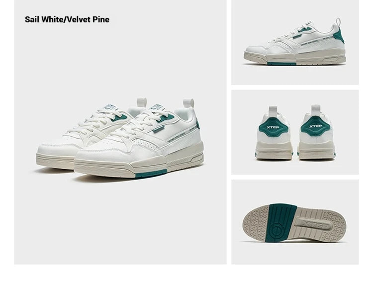 حذاء رياضي Xtep للرجال بنعل سميك للتزلج على الألواح