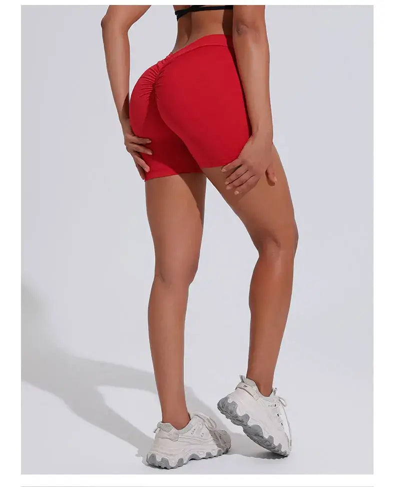 شورت يوغا نسائي بقصة V Curve Push Up