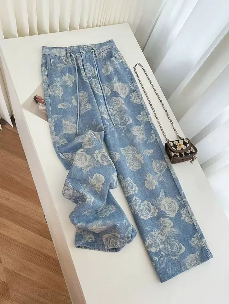 High Waist Slim Street Style Jeans