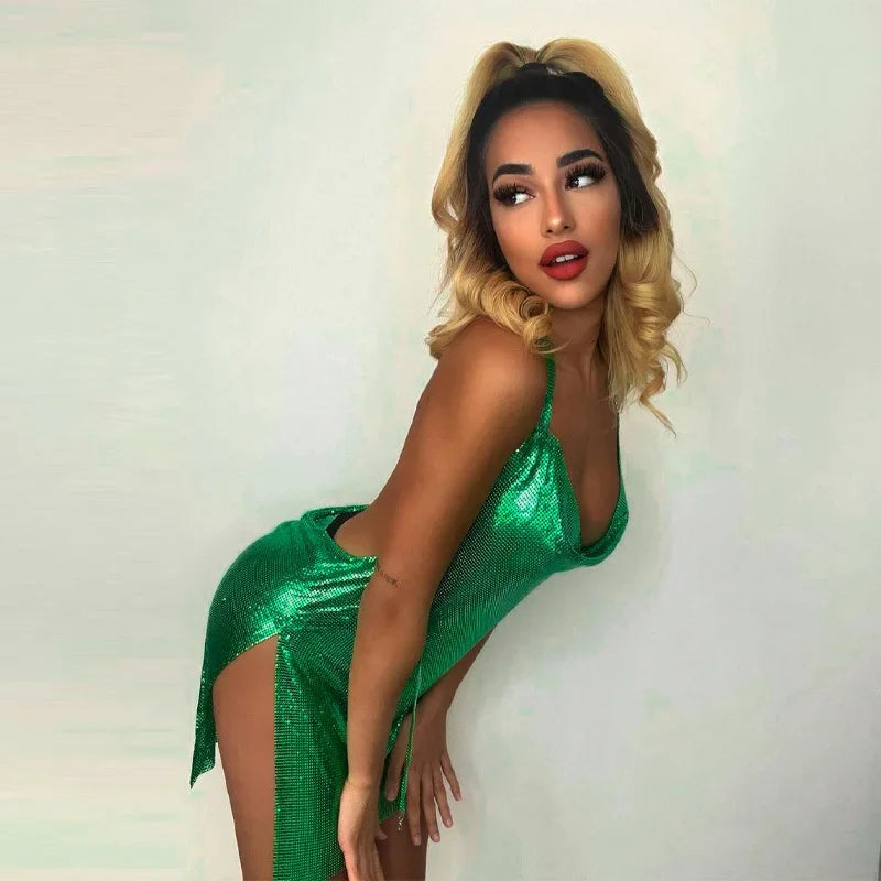 Midnight Luxe Backless Mini Dress