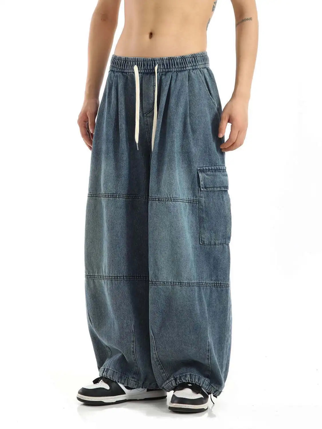 Men Y2K Baggy Cargo Jeans