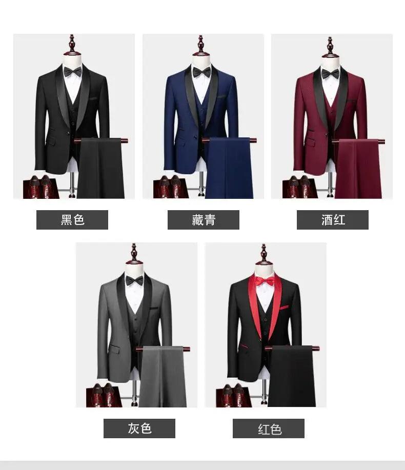 Men's Plus Size Suit – Business 3-Piece Outfit