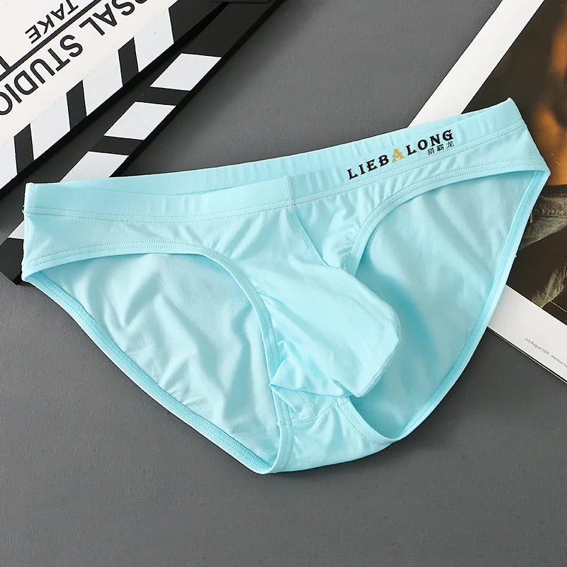 Men's Sexy Cotton Briefs – Seamless Low Rise