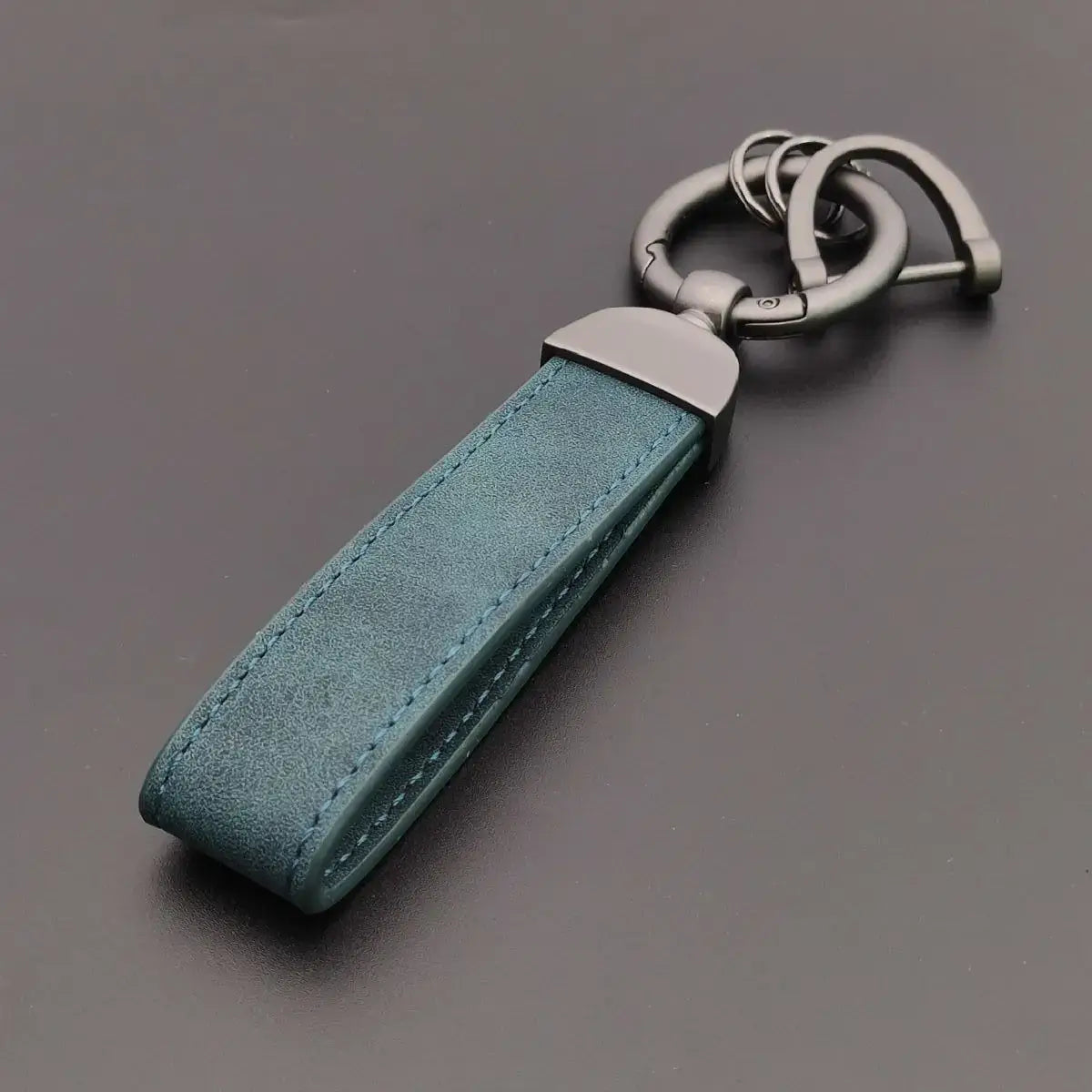 Custom Name Logo Leather Keychain