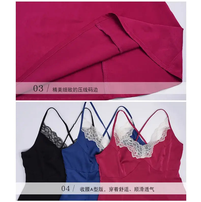 بيجامة نوم فضفاضة من الدانتيل بمقاسات كبيرة للنساء