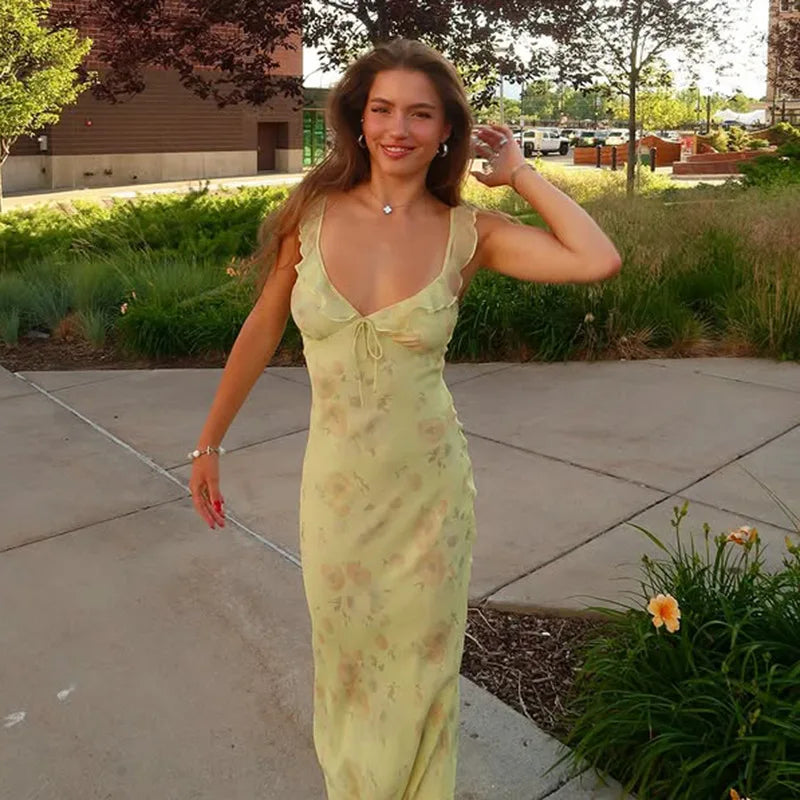 Women V Neck Lace Bodycon Dress