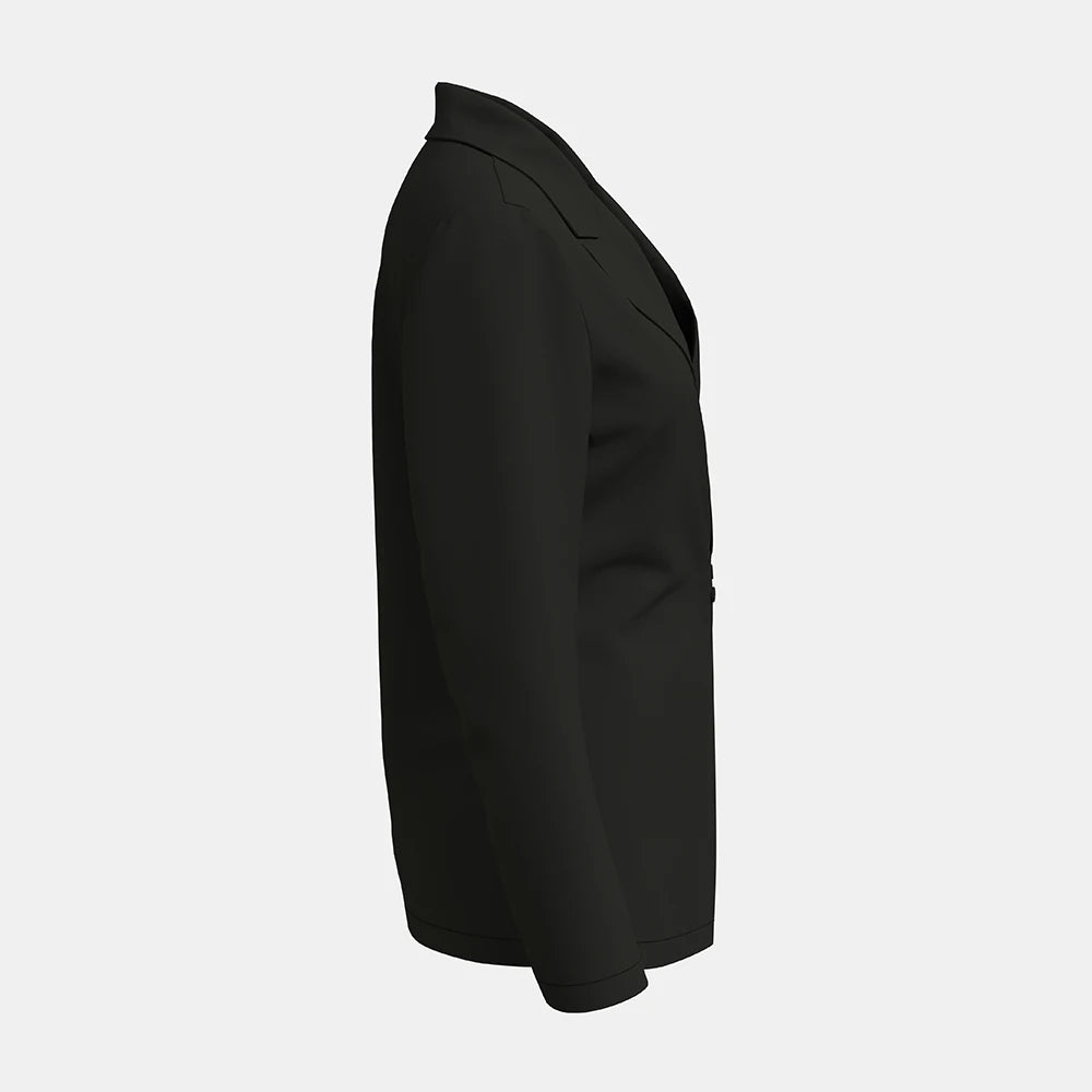 MuseForm™ – Buttoned Shawl Collar Blazer (Elegant Fit, Office Ready)