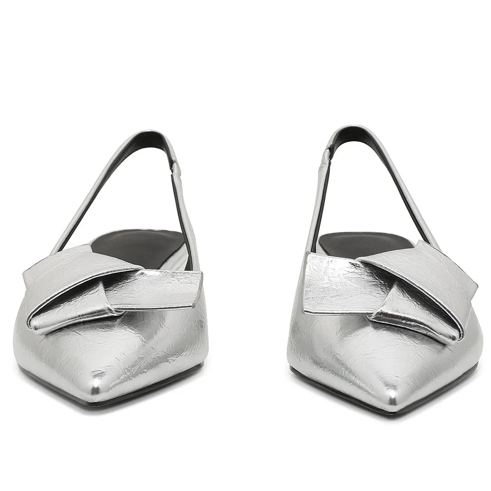 حذاء باليه جيلي فلات نسائي بمقدمة مربعة