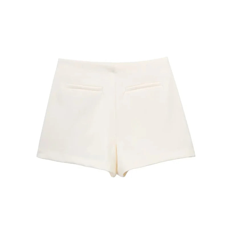 Women Asymmetrical Skort Shorts