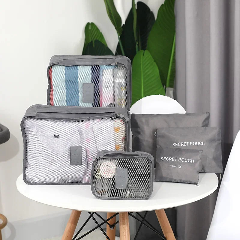 6-Piece Travel Clothes Organizer Set – Packing Cubes