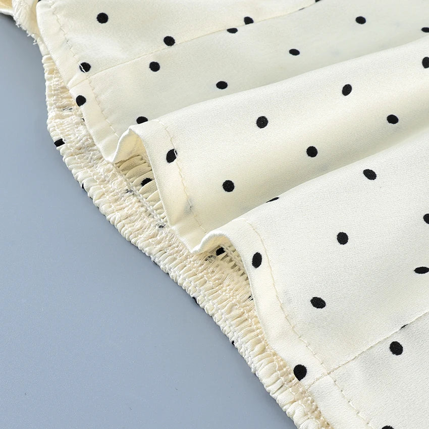 Vintage Charm Polka Dot Blouse