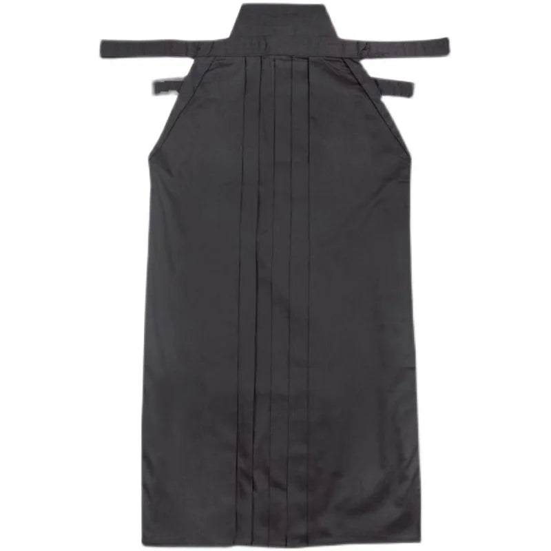 Kendo Hakama black martial arts skirt pants for men, women, and girls, featuring a traditional design and pleated back.