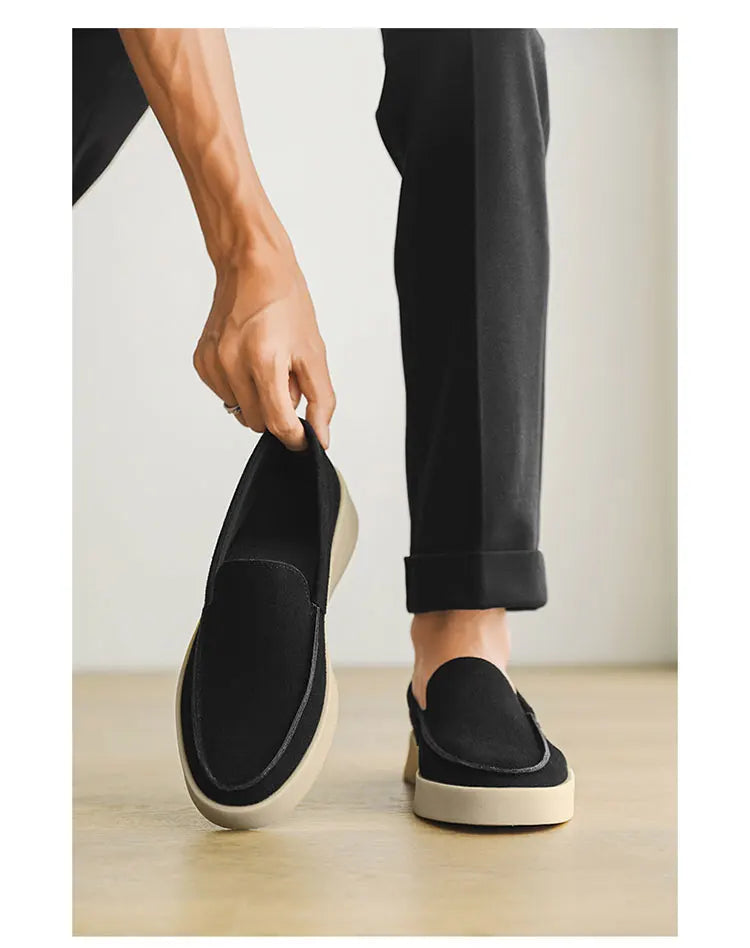 Men Suede Lightweight Driving Loafers