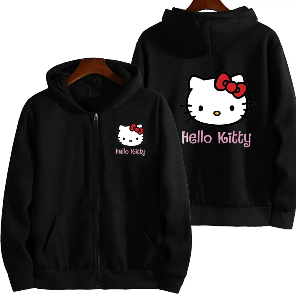 Hello Kitty Pattern Hoodie